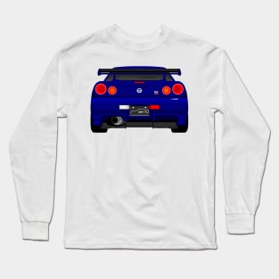 GTR R34 NAVY Long Sleeve T-Shirt